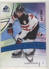 2020 SP Game Used Authentic Rookies Team Canada Blue Burst 98/199 Liam Foudy z6b