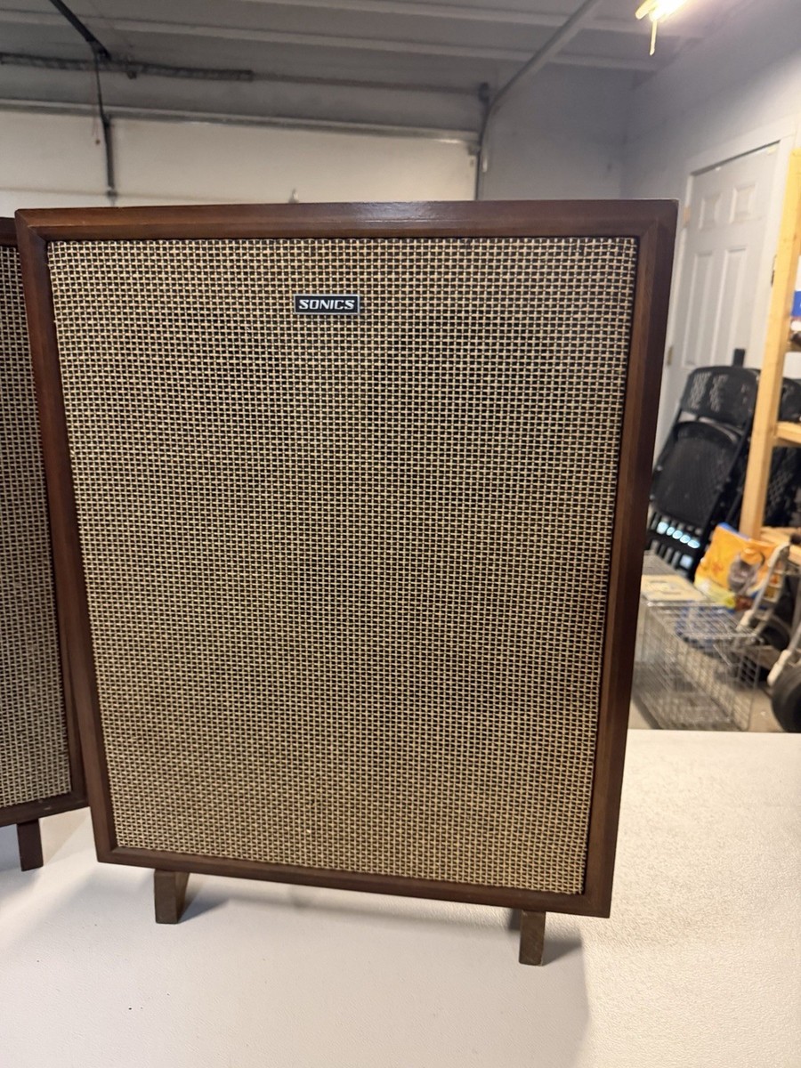 VINTAGE Pair of Sonics AS-61 Speakers | Sonics Speaker System for
