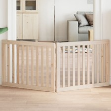 Dog Gate Set of 2 Natural Solid Poplar wood