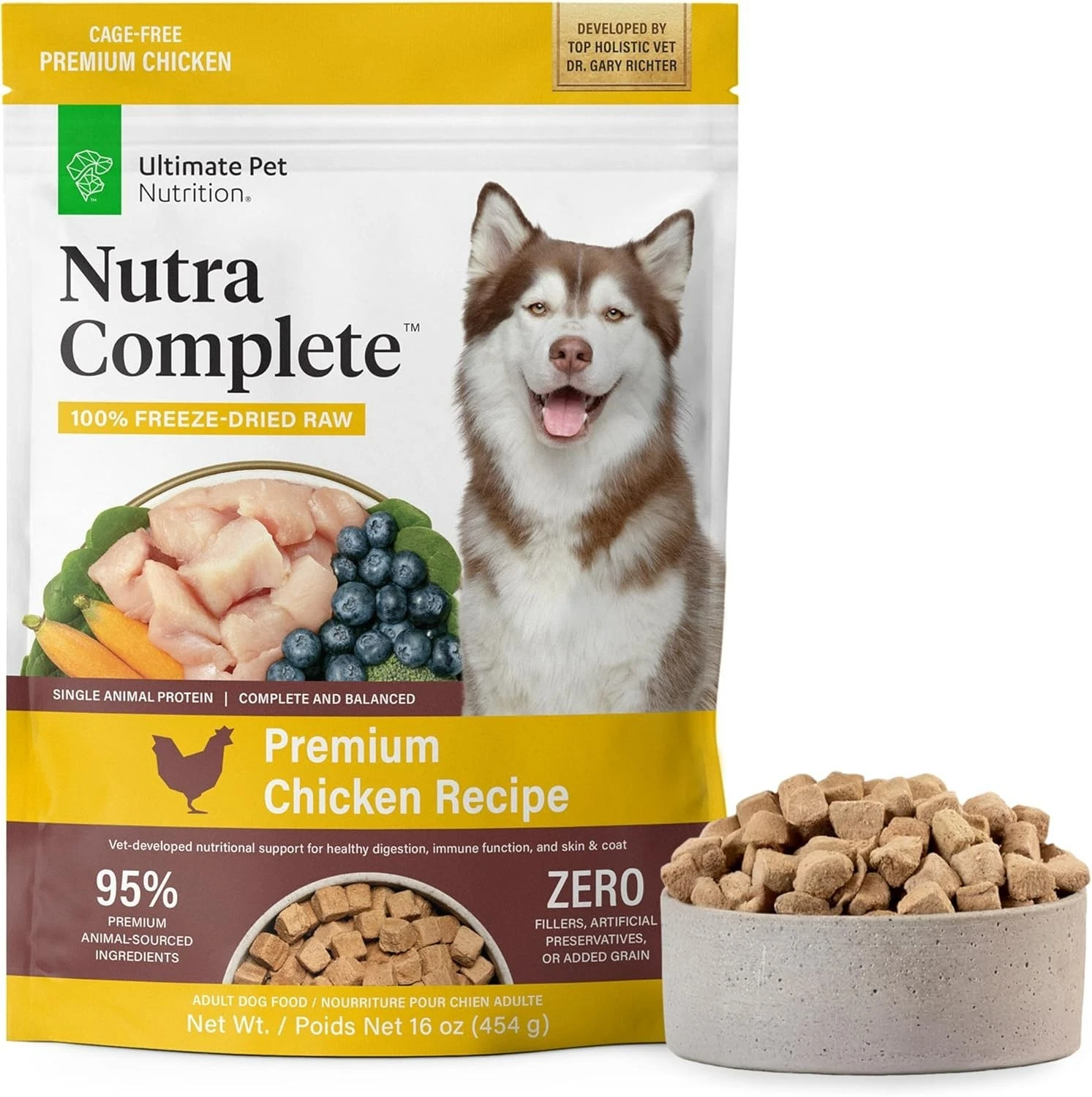 ULTIMATE PET NUTRITION Nutra Complete Freeze Dried Raw Dog Food, Chicken 3 Pound
Opens in a new wind