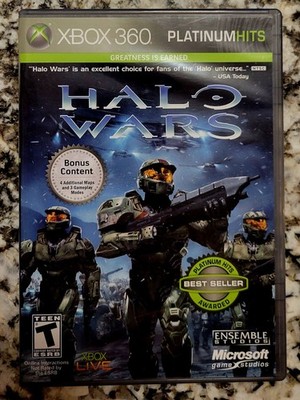 XBOX 360 PLATINUM HITS: Halo Wars,CIB,TESTED & WORKING, CLN DISC,FAST SHIPPING 