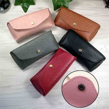 Spectacle Case Hard Protector   Box Leather Shell Pouch Bag Sunglasses