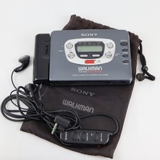 SONY WM-GX622 Walkman Cassette-Corder FM/AM Radio Recorder w/Accessories Working