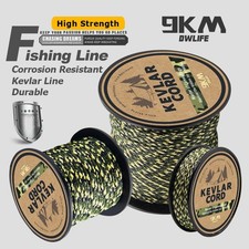 Braid Kevlar Cord 100-1000LBs High Tensile Strong Fishing Line Made with Kevlar