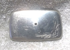 Silver Hand Engraved Western Belt Buckle USA made Rady For Your Insert Vintage