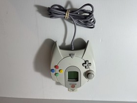 SEGA DREAMCAST CONTROLLER OEM, WITH MEMORY UNIT CARD, HKT-7700 GOOD CONDITION.