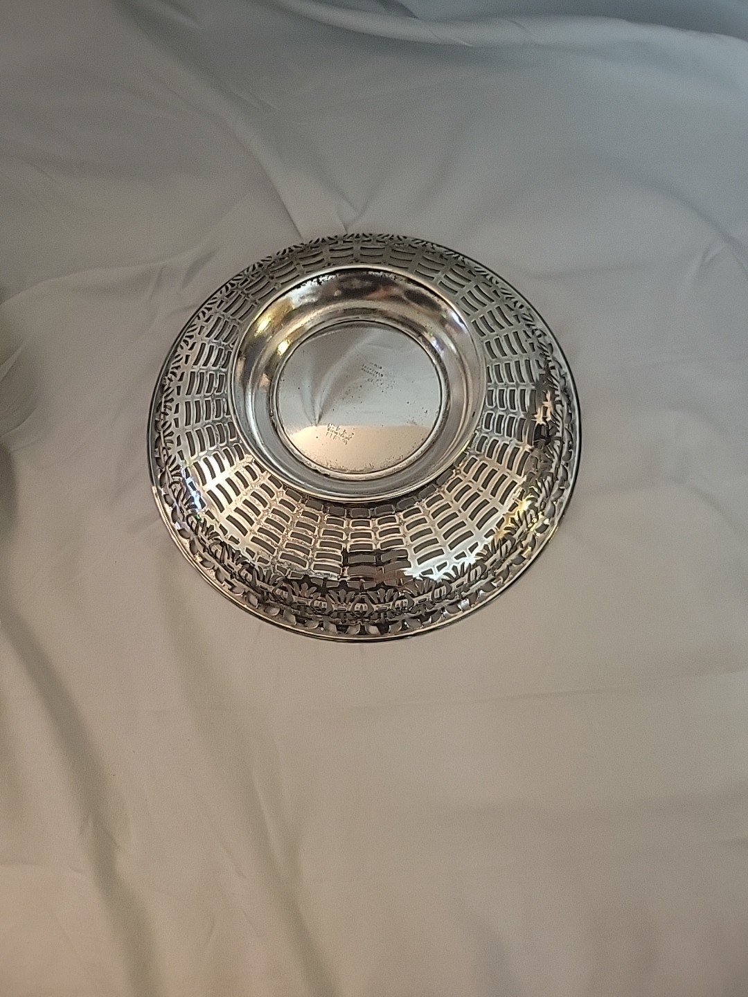 Vintage Sheffield Pierced SP Apollo Bowl Superior Pierced SP Dish Set 