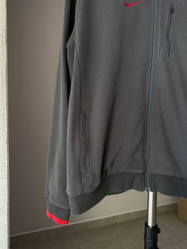 RF ROGER FEDERER TENIS GRIS ROJO TRAJE CHAQUETA PANTALONES NIKE US ABIERTO RARO PARA HOMBRES L-XL - Imagen 7 de 22