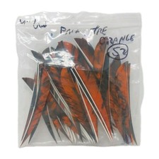 52 Count Archery Arrow Feathers 4" Left Wing: Parabolic Camo Tre Orange
