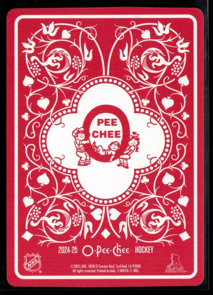 2024-25 O-Pee-Chee Playing Cards #3SPADES Luke Hughes - Image 2 of 2