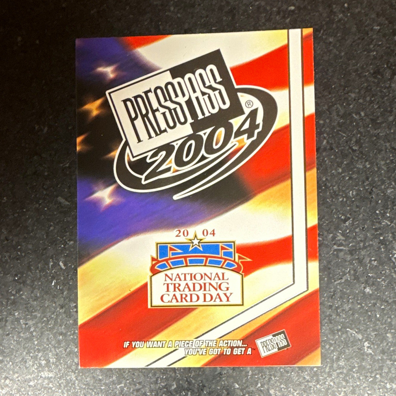 Press Pass 2004 National Trading Card Day NASCAR Promo Card #PP1