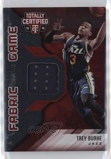 2015-16 Totally Certified Fabric of the Game Materials Red 64/99 Trey Burke 0l2q
