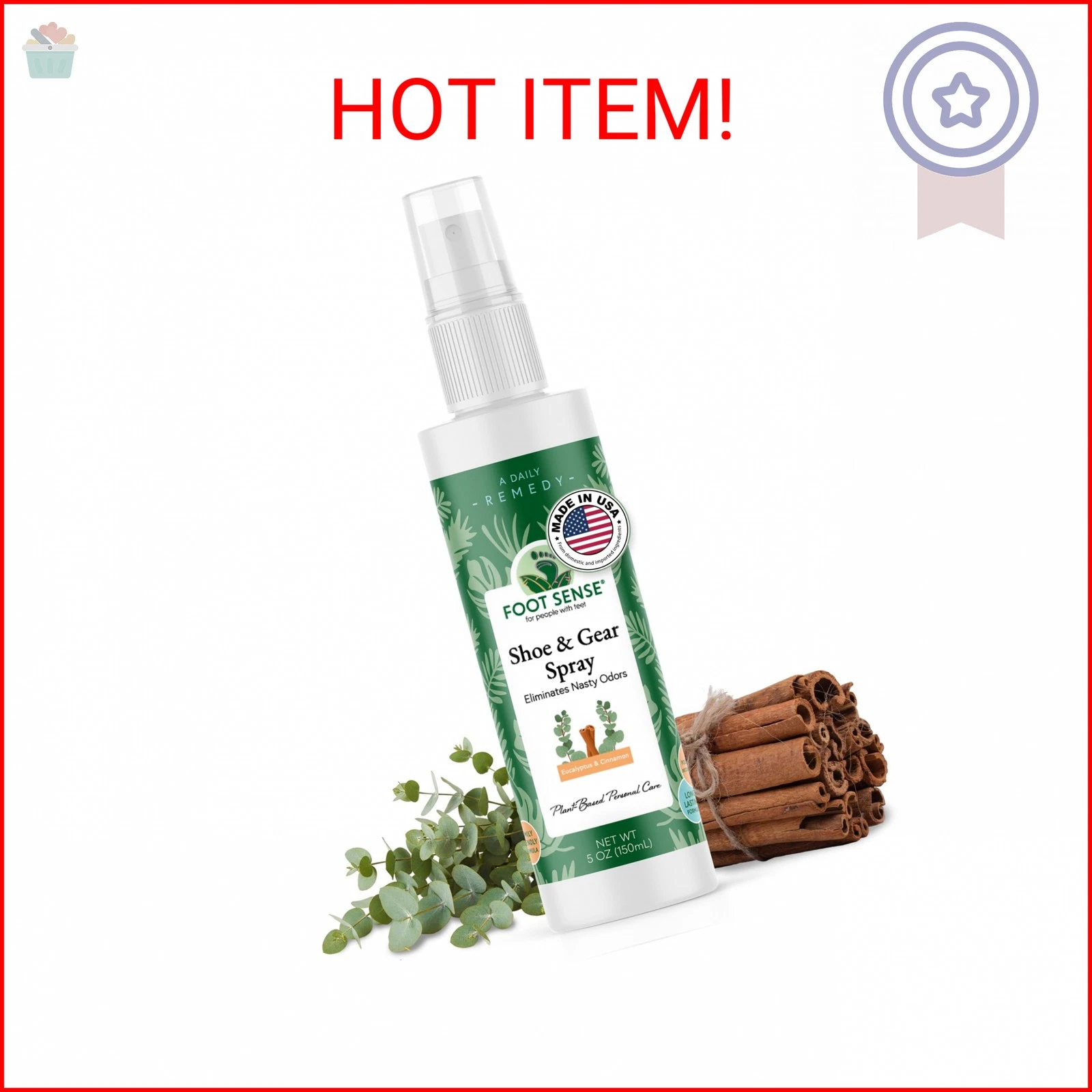 Foot Sense Shoe Deodorizer & Foot Spray - Thumbnail 2