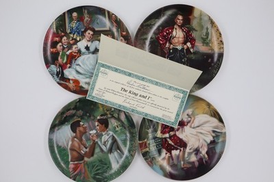 1985 William Chambers The King and I Complete 4 Plate Set w/ COAs