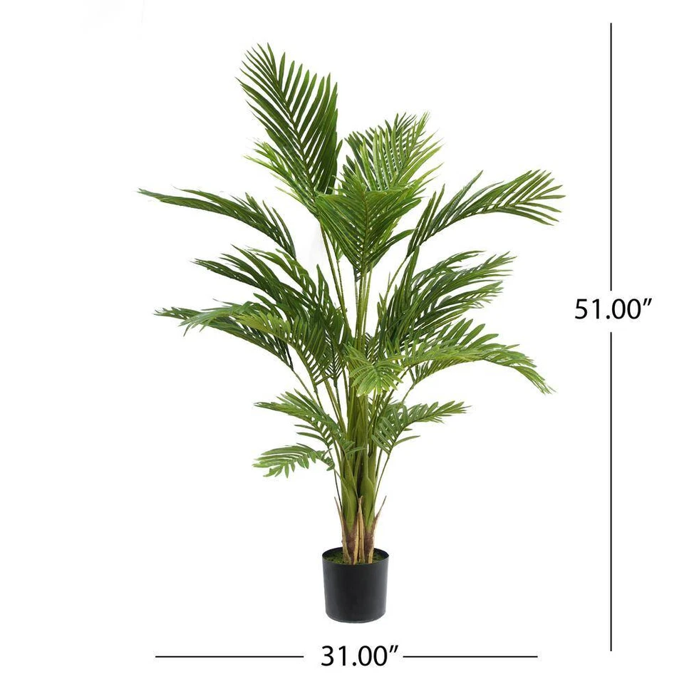 2 Ft. Artificial Palm Tree in Pot, Faux Decorative Plant for Indoor and Outdoor - Image 4 of 4