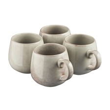 Cooks Professional Nordic Mugs 350ml Reactive Glaze Grey Set of 4
