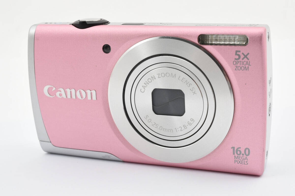Photography Mega Pixels Digital Pink Camera Canon PowerShot A2400