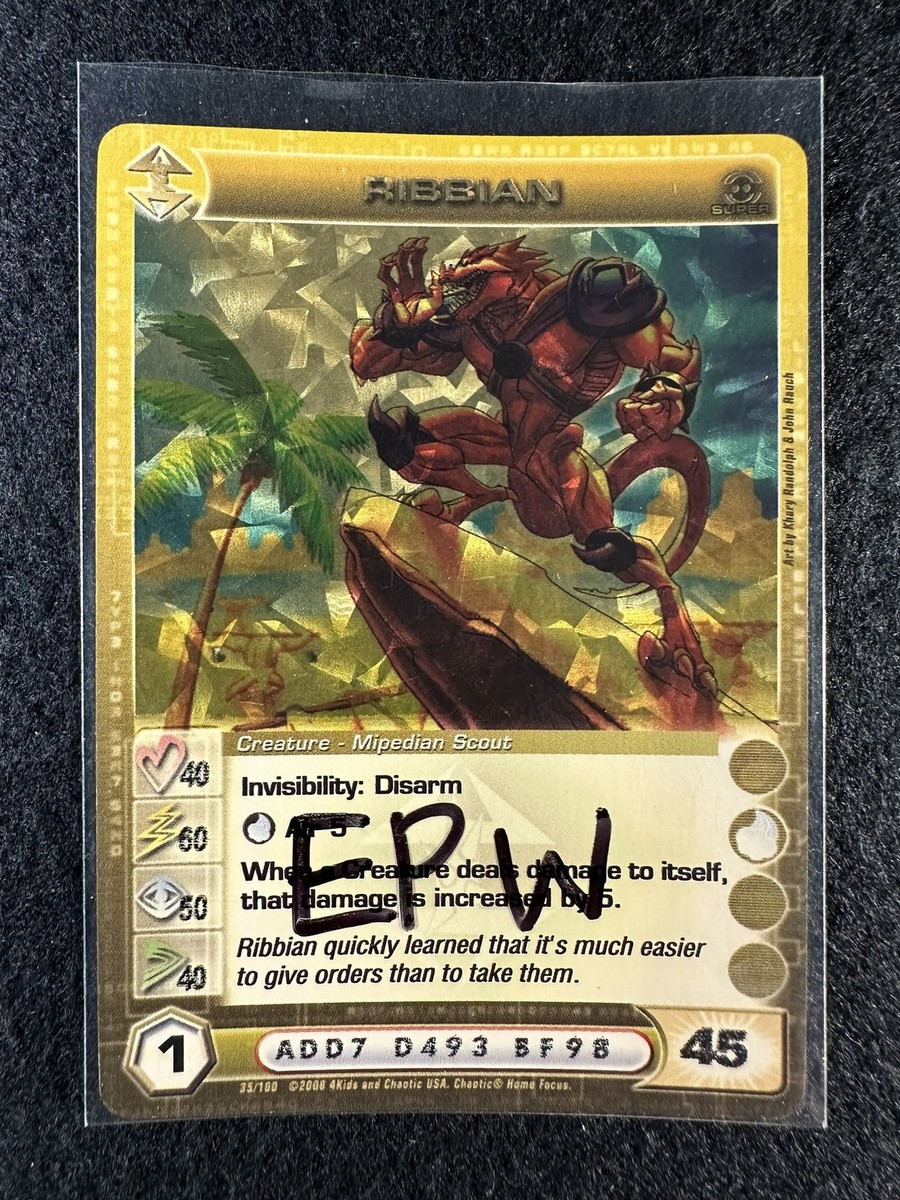 Chaotic TCG 3 Max EPW Ribbian 35/100 ZOTH Premium Gold Super Rare