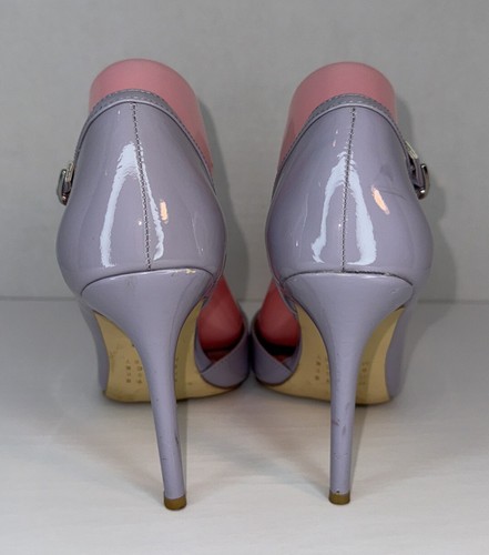 Whitehouse Black Market Sabrina Cool Wisteria Patent Leather Stilettos 10m - Picture 4 of 6