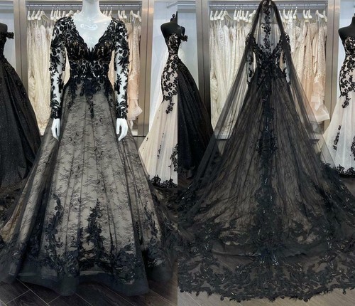 Beaded Lace Appliques Bridal Gowns 