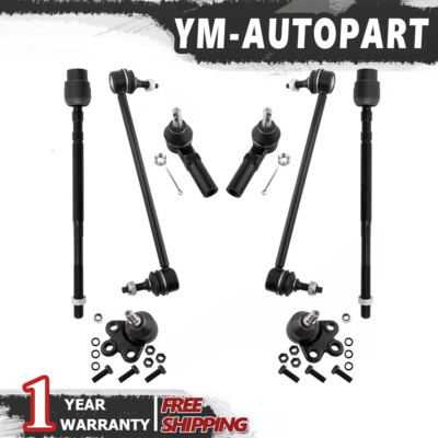 8pcs Front Sway Bar Link Tie Rod End Ball Joints for Cadillac DeVille 1997 -1999