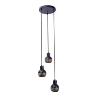 Pendelleuchte HäNgelampe Esszimmerleuchte Deckenlampe Schwarz Gold 3-Flammig