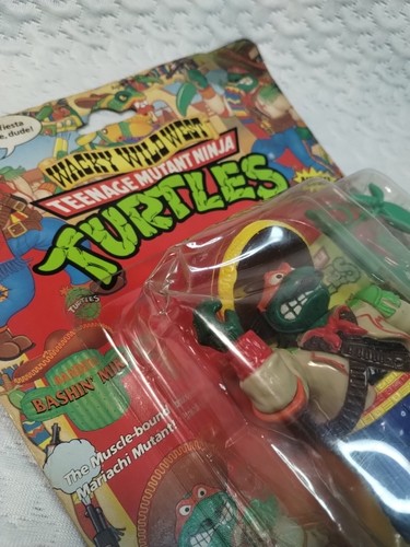 Unpunched 1992 Playmates TMNT Teenage Mutant Ninja Turtles Bandito Bashin' Mike - Foto 2 di 9