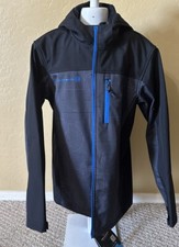 NEW FREE COUNTRY SOFTSHELL HOODED JACKET BOYS 10/12 BLACK/Gray
