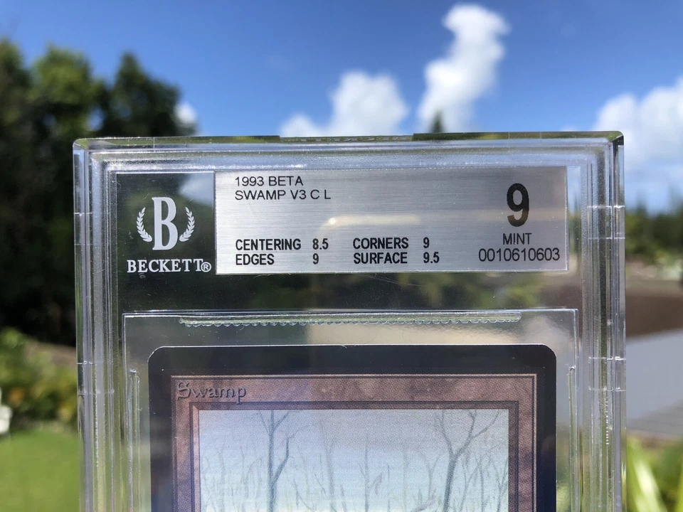 SWAMP V3, BETA, 1993 MTG, BGS 9.0, GRADED "MINT"! - Image 3 of 4