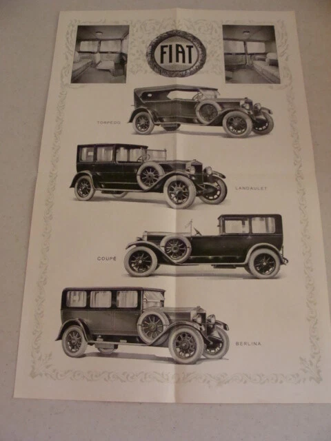 Brochure Fiat 512 Torpedo coupè Laundalet 1927 - Immagine 2 di 4