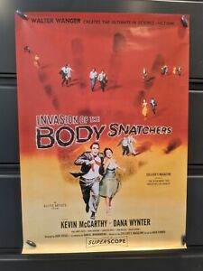 Vintage Film poster reproduction. Invasion of the body snatchers 1956
