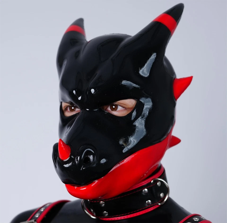 Furrjoi Silicone Evil Dragon Mask Role Play Headgear Furry Fetish Color Custom - Image 3 of 4