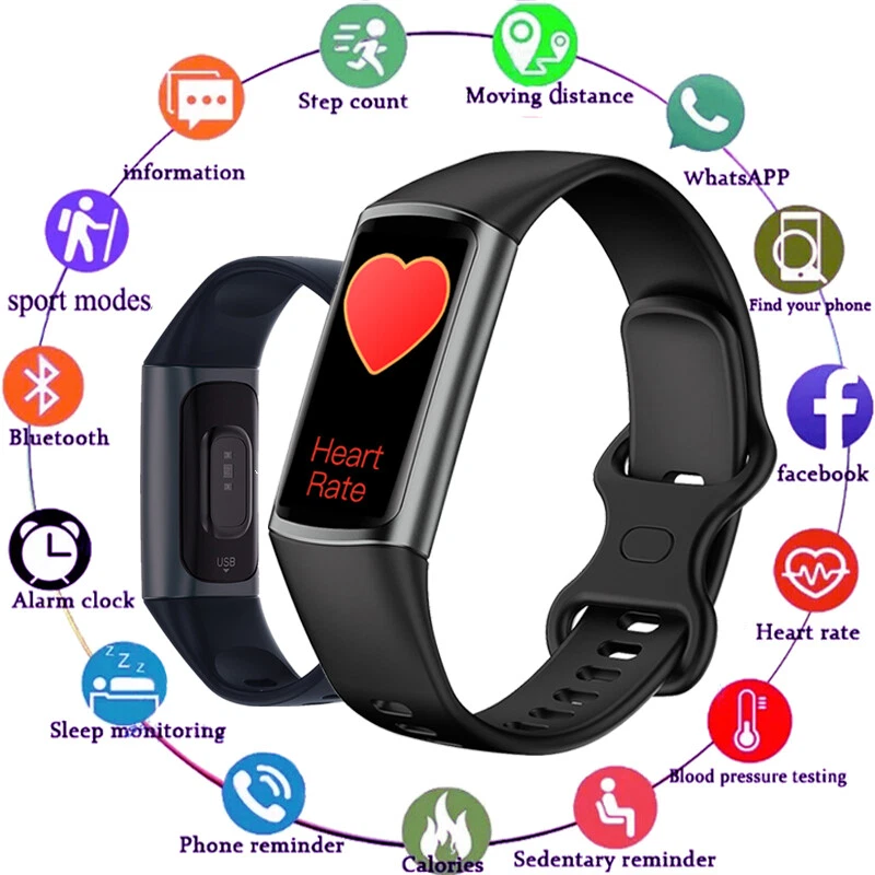 Smart Watch Heart Rate Health Monitoring Bracelet Activity Tracker