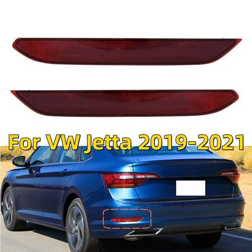 Fits For VW Jetta 2019-2021 1 Pair Rear Bumper Reflector Light Brake Lamp
