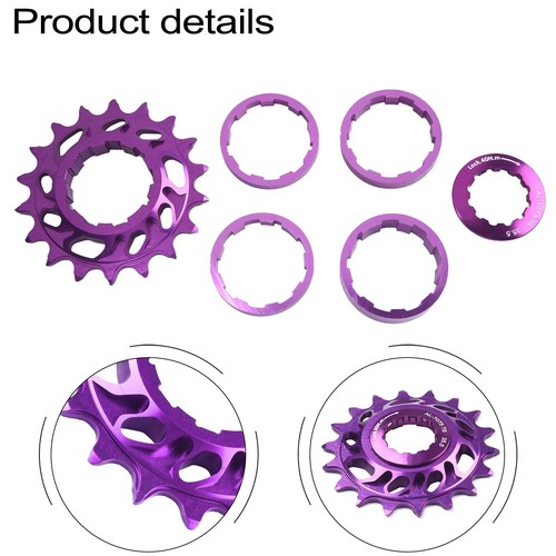 Kit pignone cassetta monovelocità 18T - per aggiornamento MTB e bici da strada - Foto 44 di 49