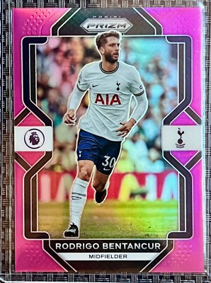 2022-23 Panini Prizm EPL Rodrigo Bentancur Pink Prizm #111/199 Tottenham Uruguay