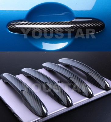 US STOCK CARBON Look Door Handle Covers for BMW MINI Cooper F55 F60 Countryman