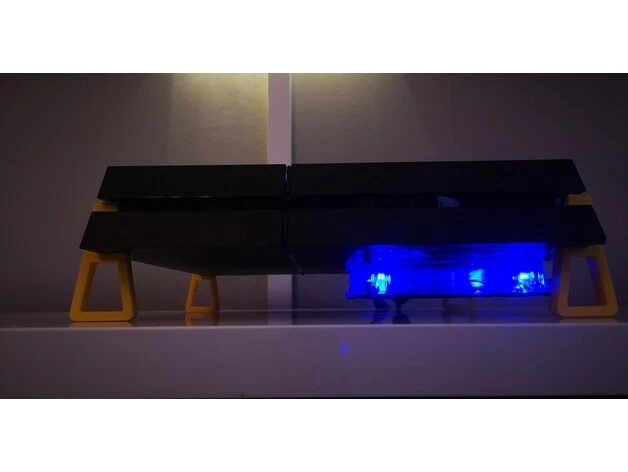 Juego de soportes de soporte de refrigeración horizontal pies elevadores para consola Sony PlayStation 4 PS4 Foto 3 de 4