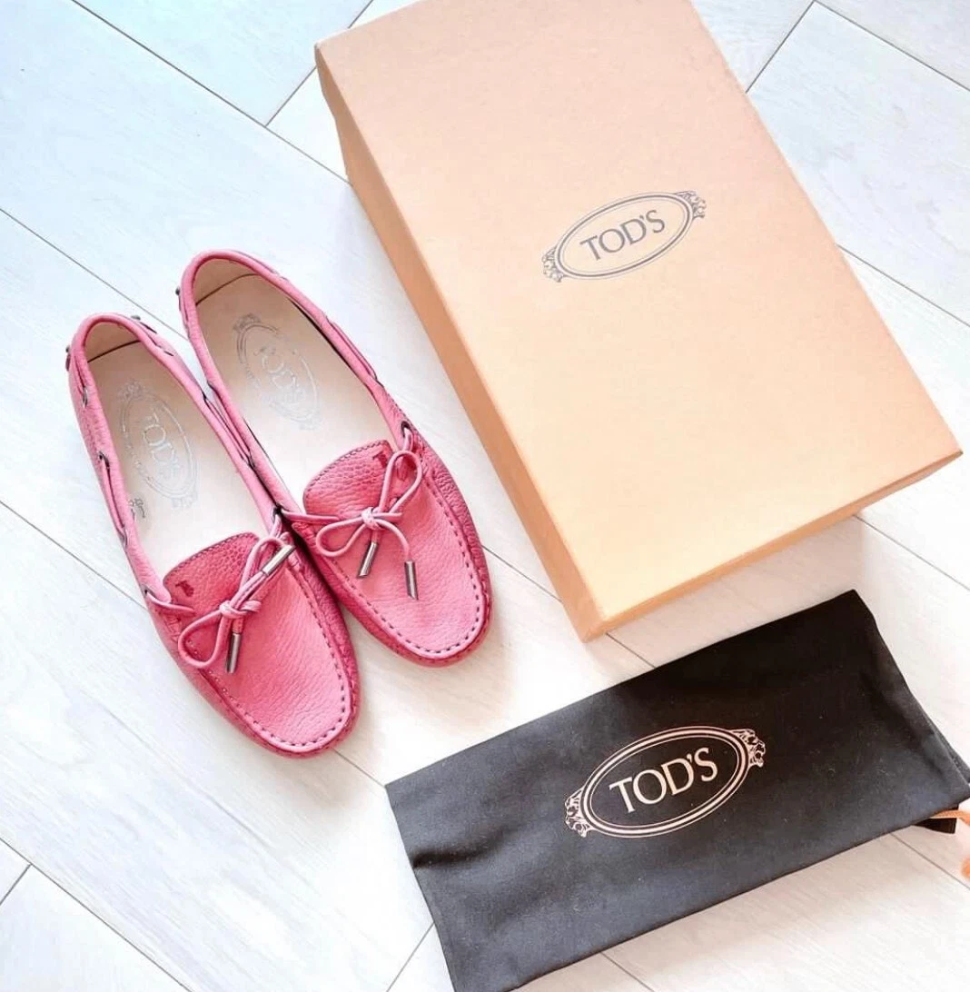 TOD’S Scarpe basse TODS in pelle Heaven N. Laccetto+Occhielli (nuove con scatola taglia 34)