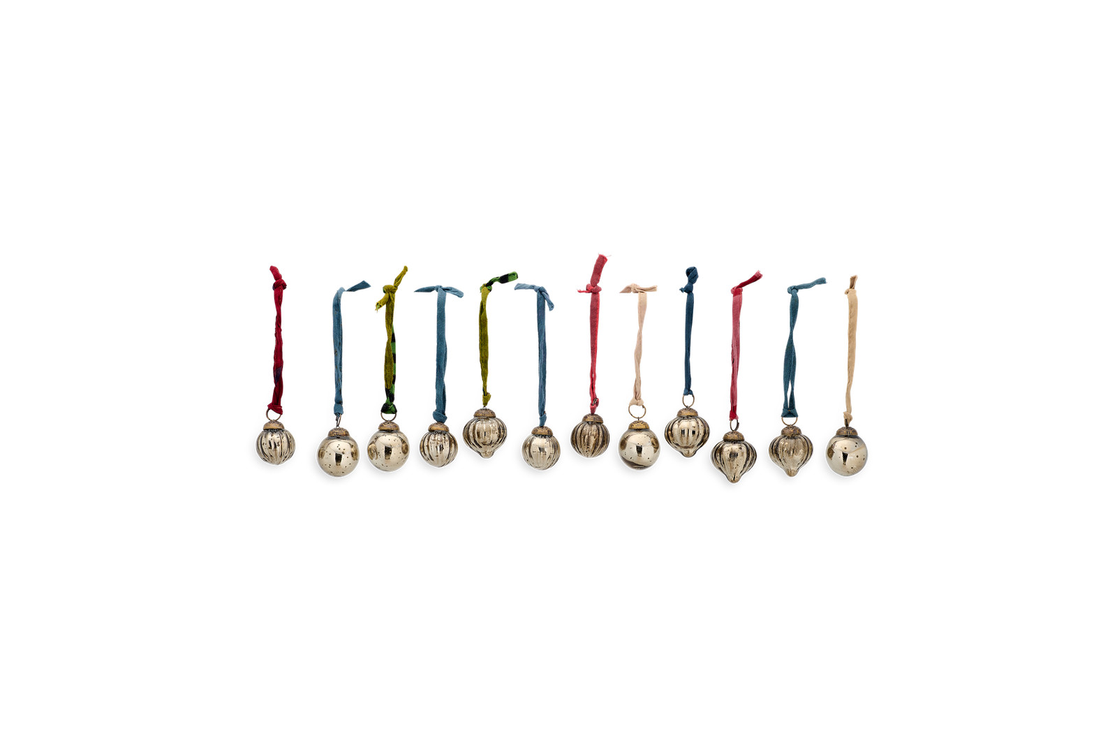 Dew Drop Baubles - Antique Gold - Set of 12 - DD3801GB - Nkuku