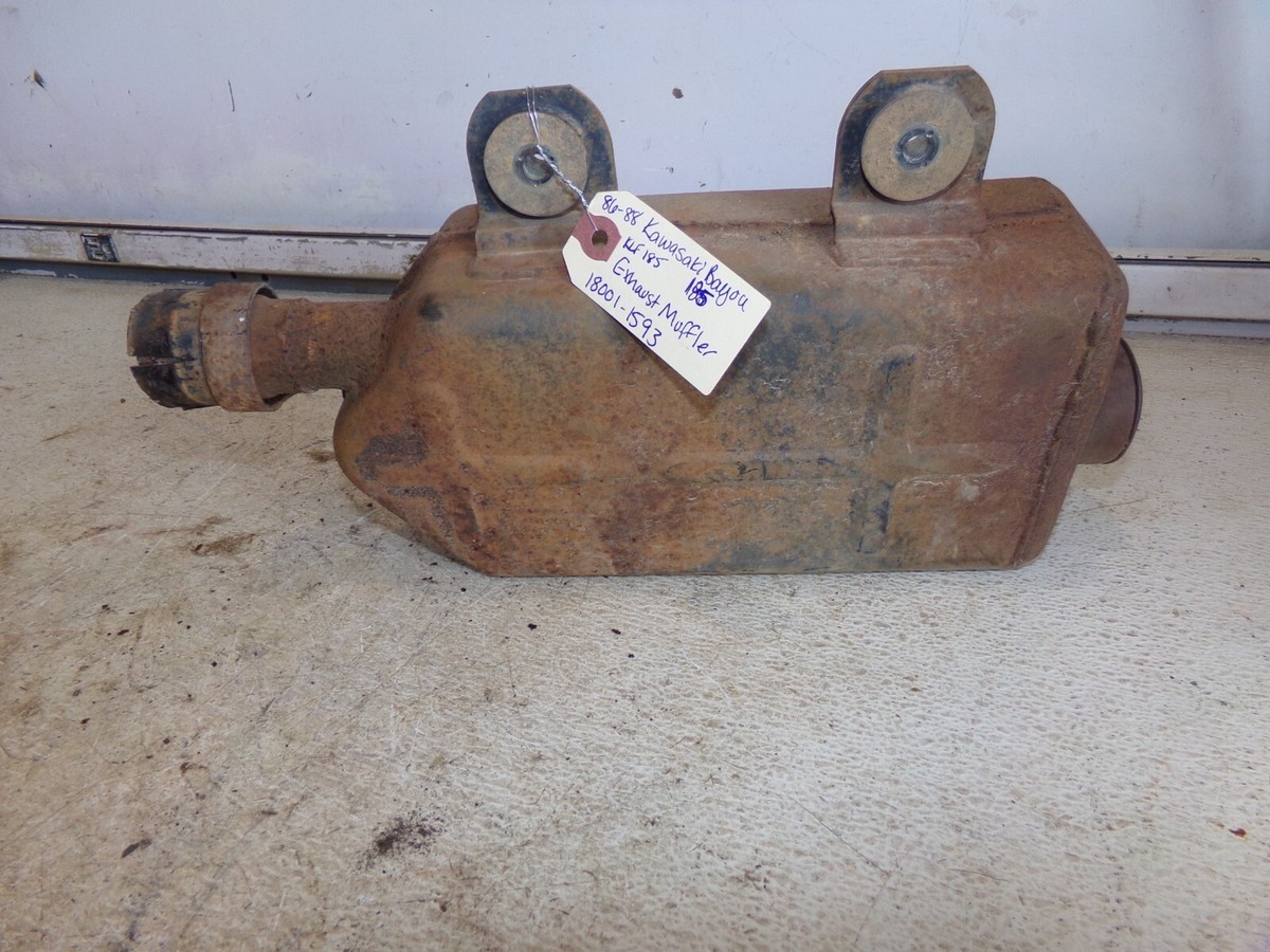 86-88 KAWASAKI BAYOU 185 KLF185 EXHAUST MUFFLER 18001-1593 | eBay