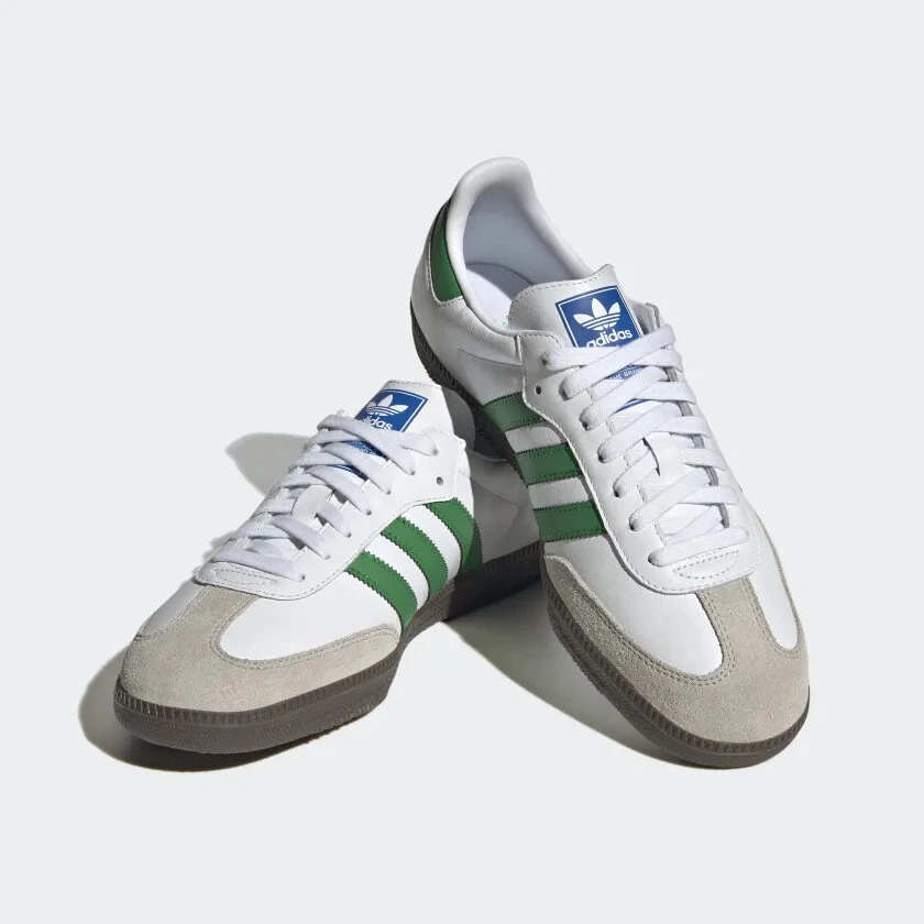 adidas Samba OG Shoes in White / Green / Gum 5   eBay