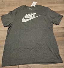 Nike Men's T-Shirt Athletic Logo Swoosh Printed Active Short Sleeve Tee