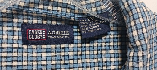 Faded Glory Men's Short Sleve Shirt sz 2X - Picture 3 of 9