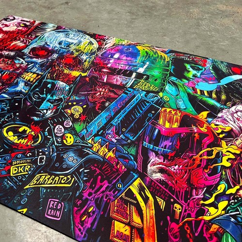 Terminator Robocop Batman Gaming Mat CYBERNOSFERATU Sci Fi Retro 80s Man Cave PC - Picture 2 of 4