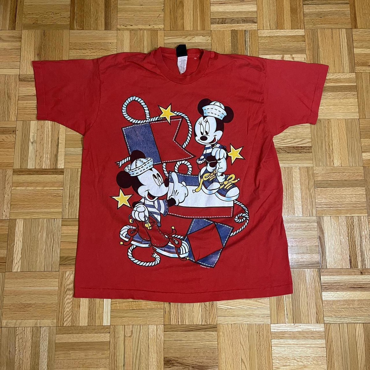 Disney ヴィンテージTシャツMICKEY UNLIMITEDミッキーマウス Vintage Mickey Unlimited Tag Disney Mickey and Minnie Single