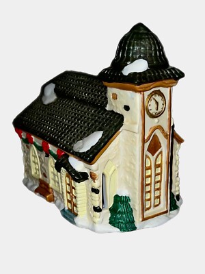 Vintage Santas Best Collectible Spirit of America Porcelain Church 