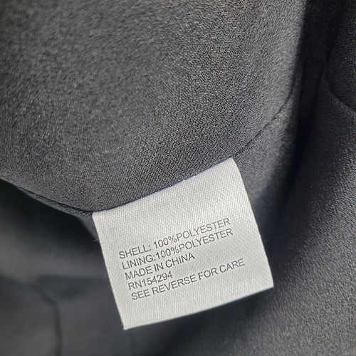 Central Park West Single Button Hooded Black Blazer Suit Jacket Size Medium - Picture 10 of 10