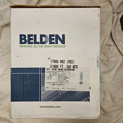 BELDEN 1700A Red 1000FT New