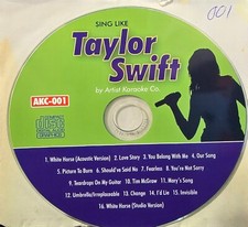 001 TAYLOR SWIFT ARTIST   KARAOKE CDG LOT VA
